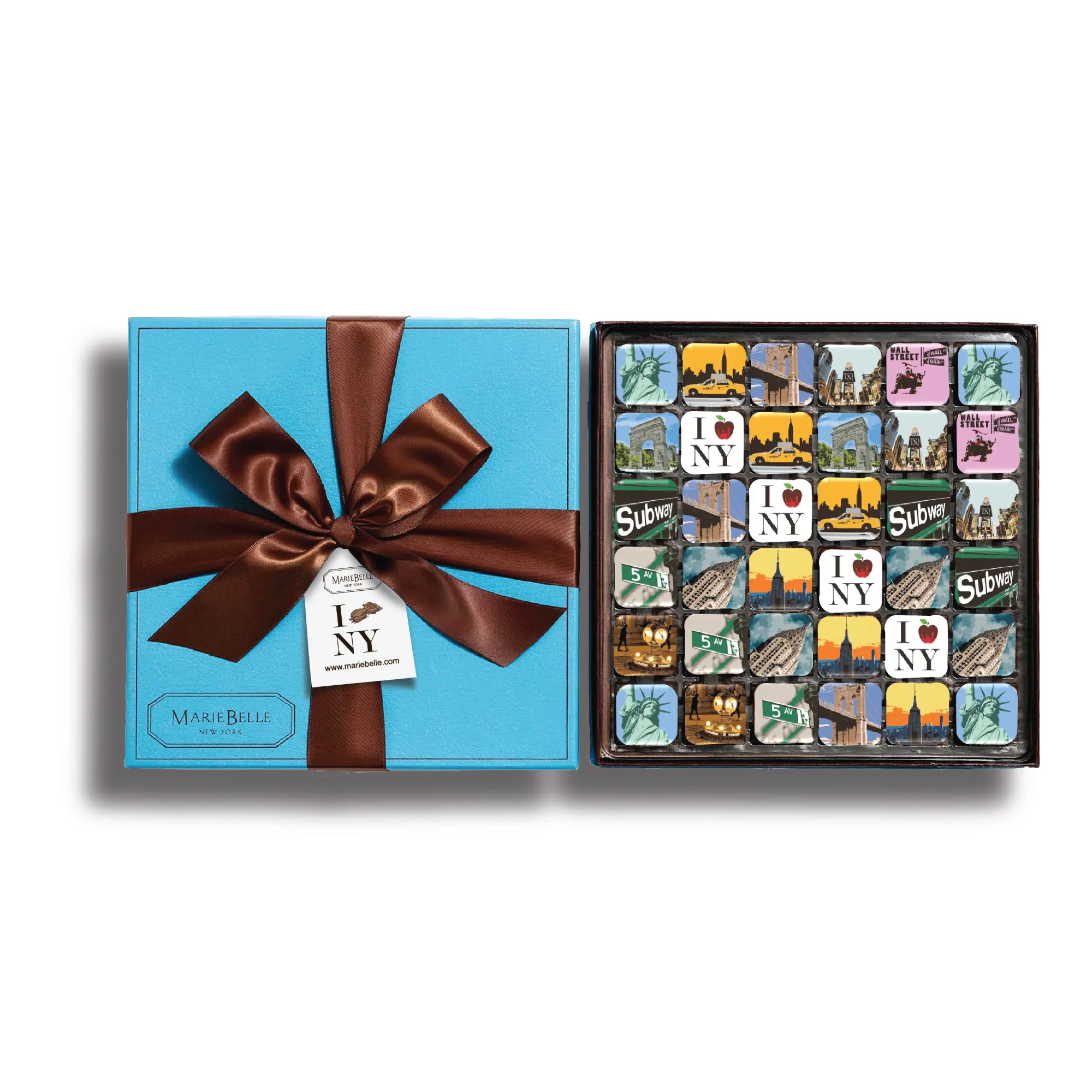 36pc New York Chocolate Ganache Blue Box