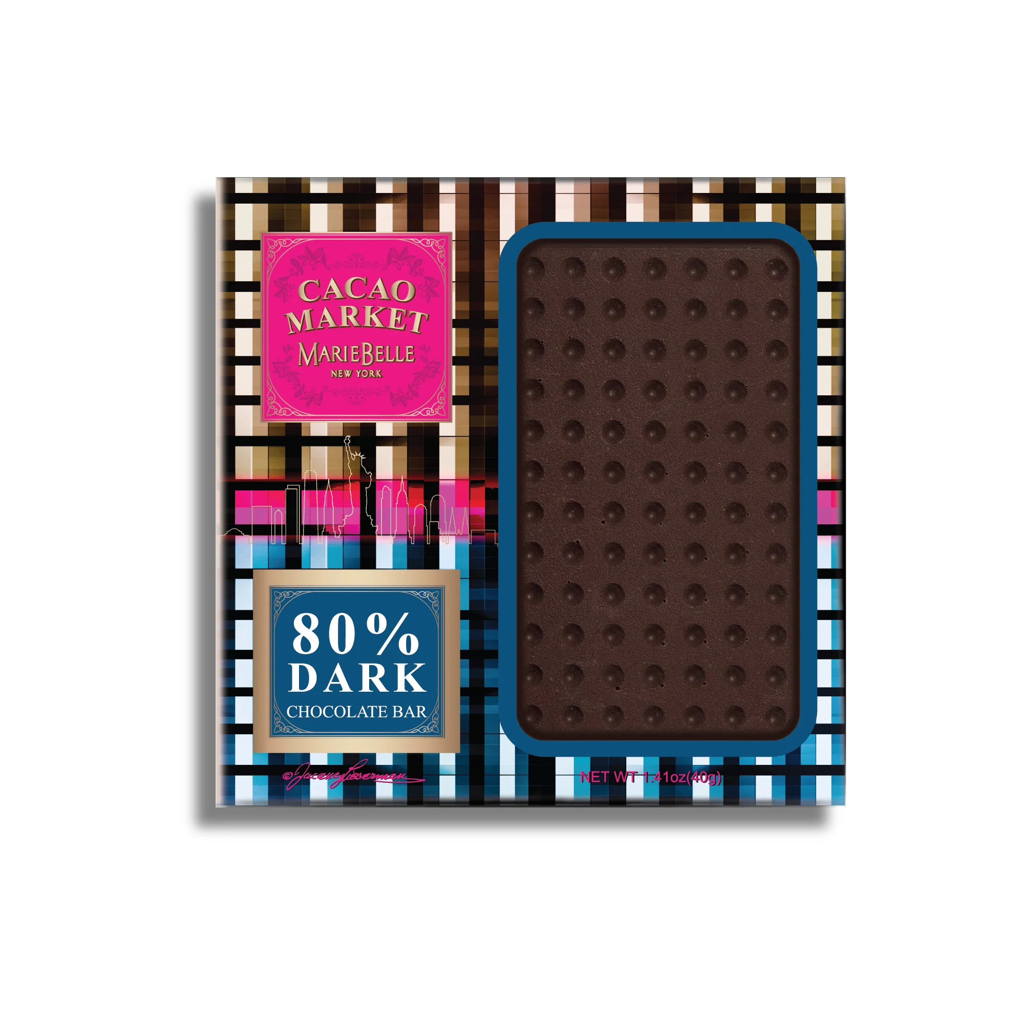 40g Cacao Market • 80% Dark Chocolate Bar - Image 2