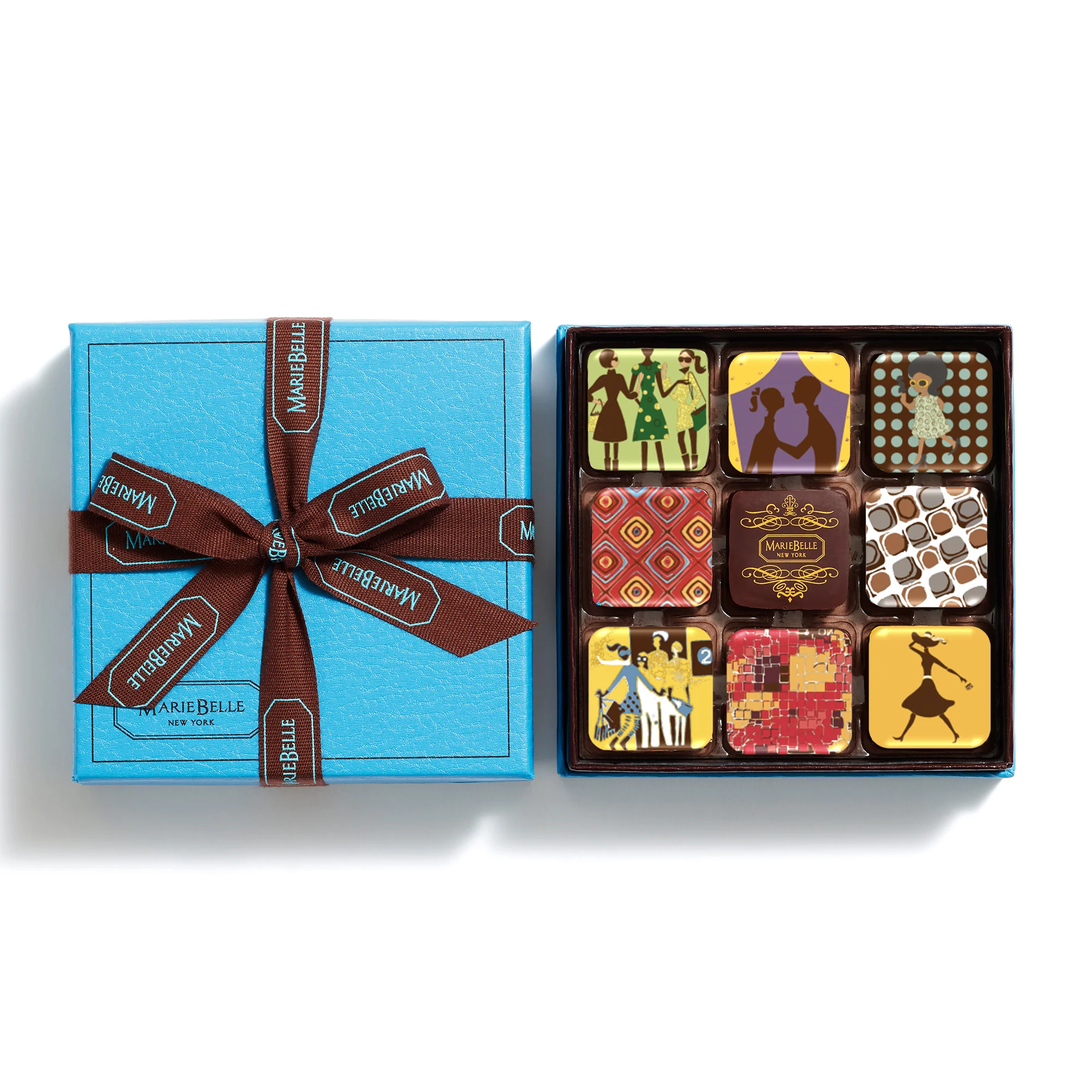 9pc Chocolate Ganache Blue Box - Image 2
