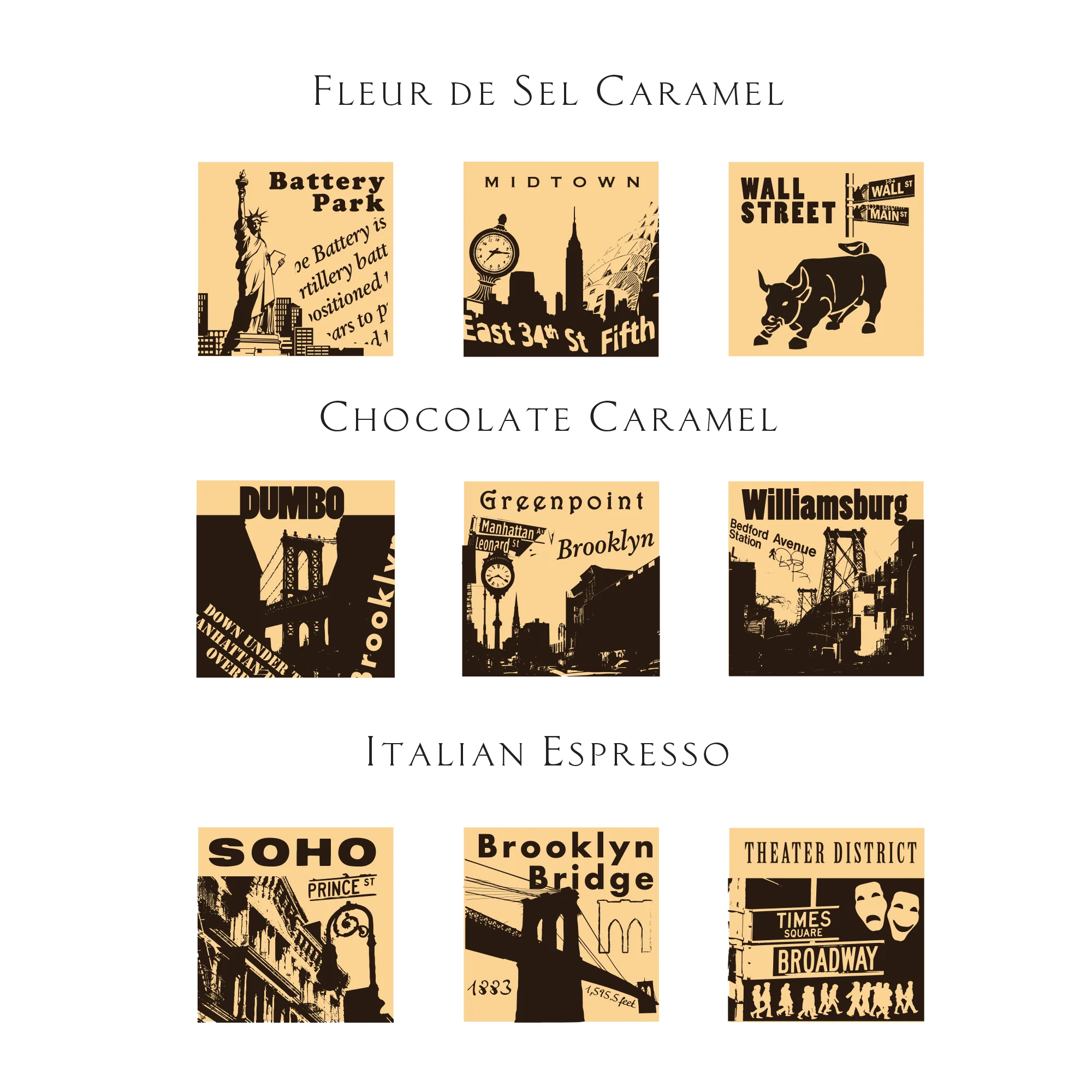 9pc New York Chocolate Caramel Box - Image 4