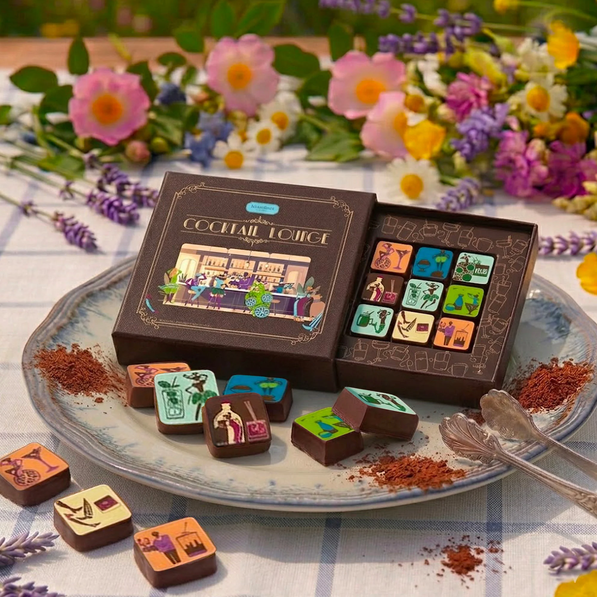 Cocktail Lounge 9pc Alcohol-Infused Chocolate Ganache
