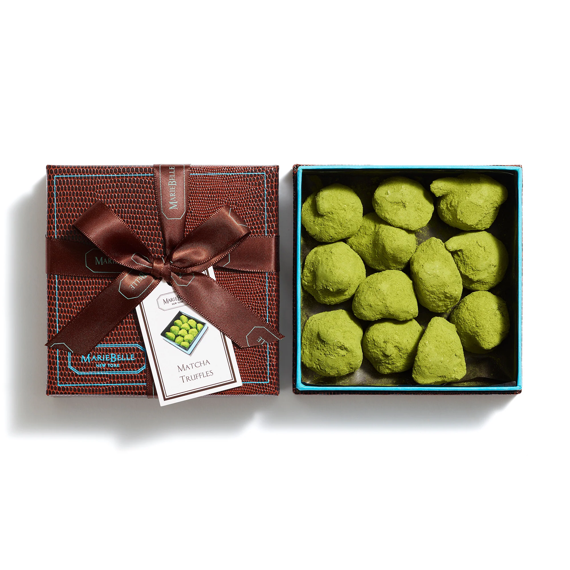 12pc White Chocolate Truffle Matcha Box