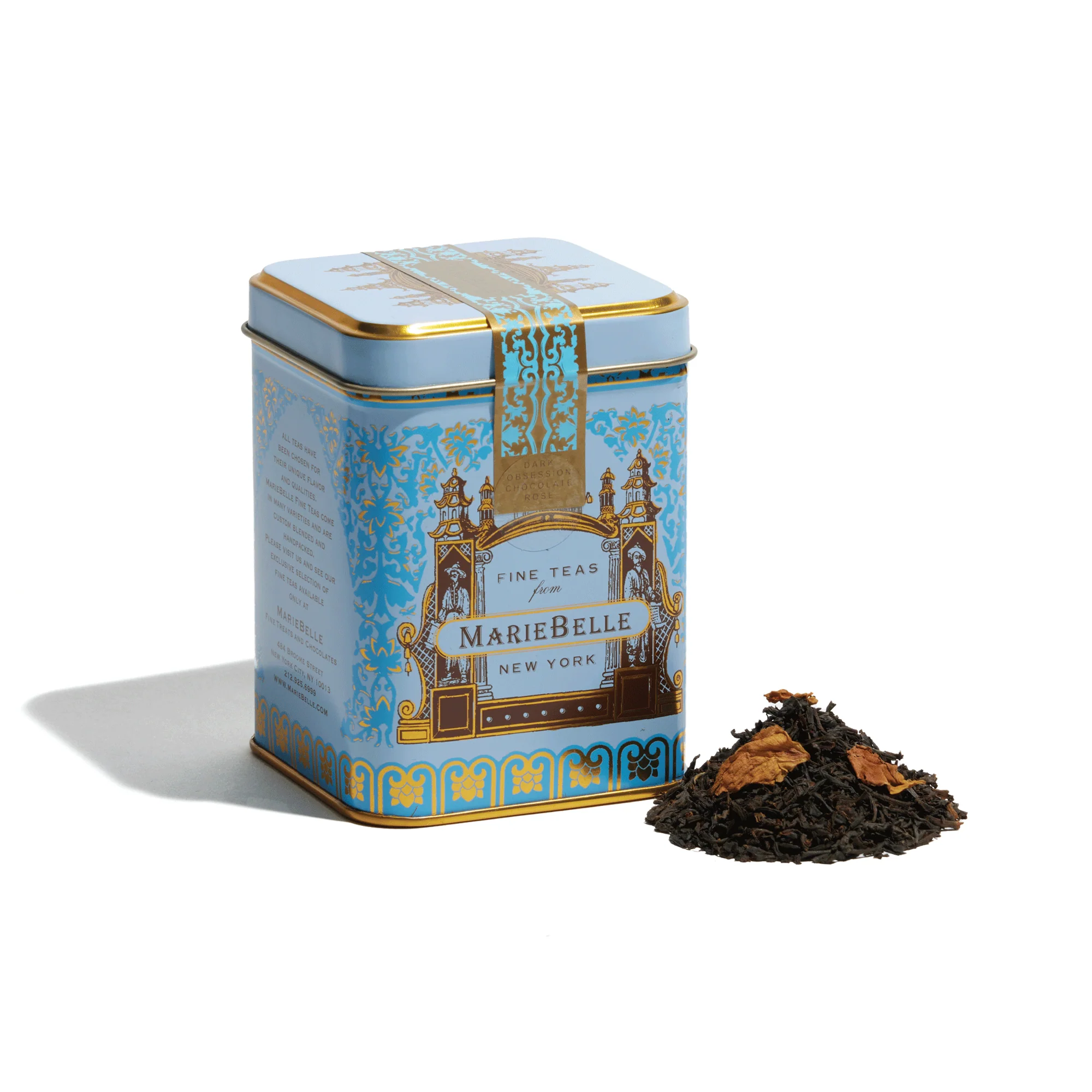 4oz Dark Chocolate Rose Tea Tin - Image 2