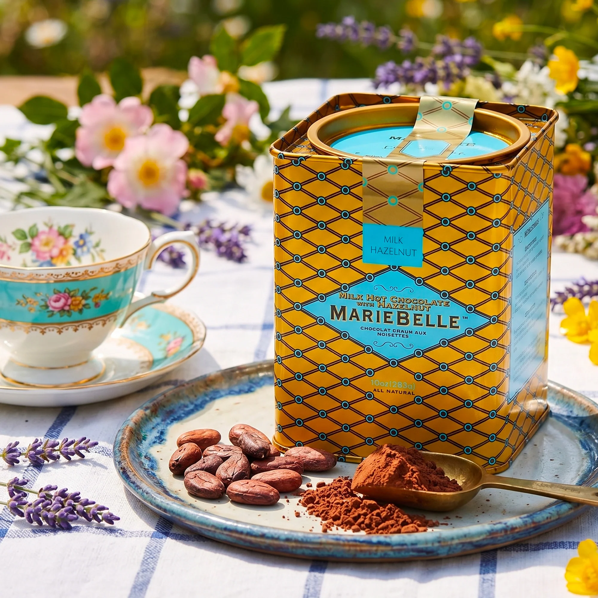 10oz Milk Chocolate and Hazelnut Hot Chocolate Tin