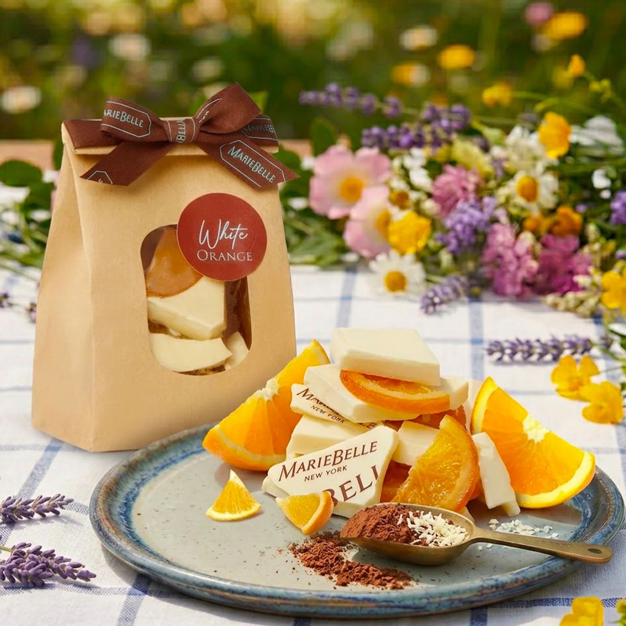 White Chocolate with Orange Bark Bites